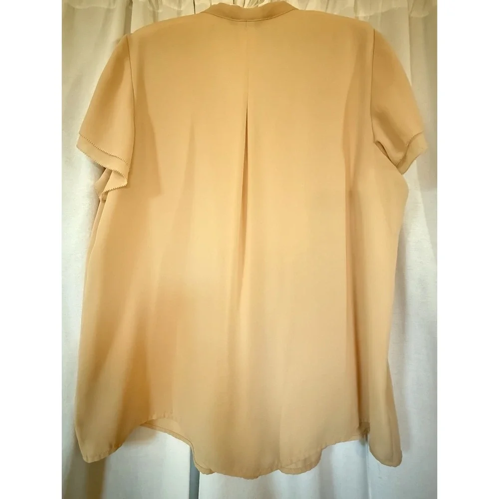 Lands End Summer Blouse Size 16 Soft Pink Woman's Flowy Feminine